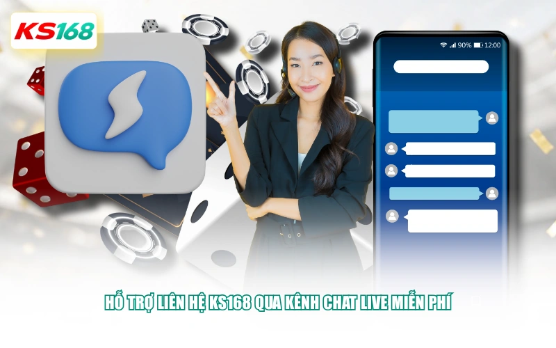 Hỗ trợ liên hệ KS168 qua kênh chat live miễn phí